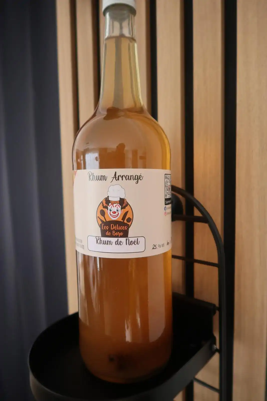 Bouteille rhum de noel